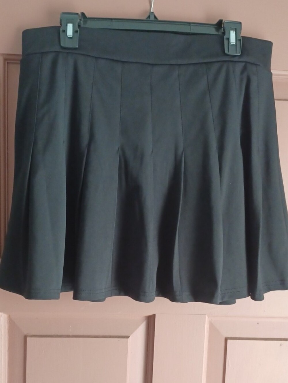 NWT Hot Kiss Black Pleated Cheer Skirt with Banded Waistband Size 2X